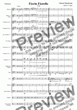 page one of Fiorin Fiorello For Wind Band