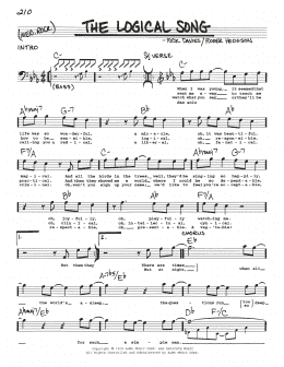 page one of The Logical Song (Real Book – Melody, Lyrics & Chords)