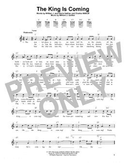 page one of The King Is Coming (Easy Guitar)