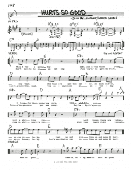 page one of Hurts So Good (Real Book – Melody, Lyrics & Chords)