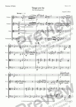 page one of Tango por ke (STQA/Score & Parts)