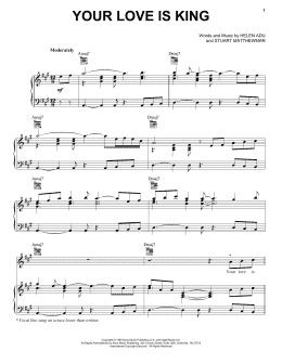 page one of Your Love Is King (Piano, Vocal & Guitar Chords (Right-Hand Melody))