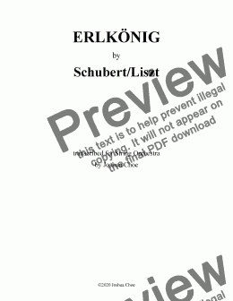 page one of Erlkönig