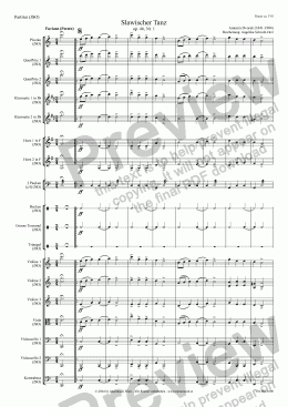 page one of Slawischer Tanz; op. 46 Nr. 1, Furiant-Presto (JSO/Score & Parts)