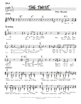 page one of The Twist (Real Book – Melody, Lyrics & Chords)