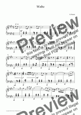 page one of Waltz in C#minor