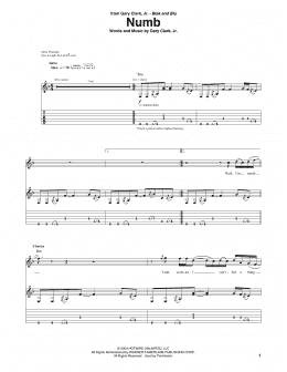 page one of Numb (Guitar Tab)