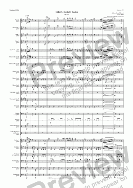 page one of Tritsch-Tratsch Polka, op. 214 (JSO/Score & Parts)