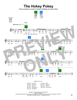 page one of The Hokey Pokey (UkeBuddy)