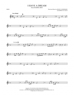 page one of I Have A Dream (French Horn Solo)