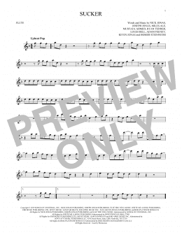 page one of Sucker (Flute Solo)