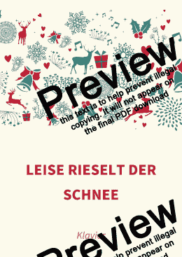 page one of Leise rieselt der Schnee