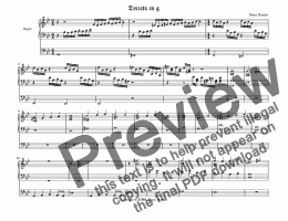 page one of Toccata in g minor