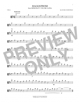 page one of Haggstrom (from Minecraft) (Viola Solo)