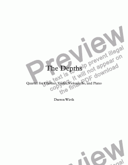 page one of The Depths