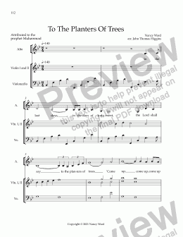 page one of 28. To The Planters Of Trees (choral)