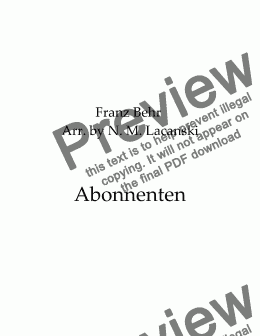 page one of Abonnenten