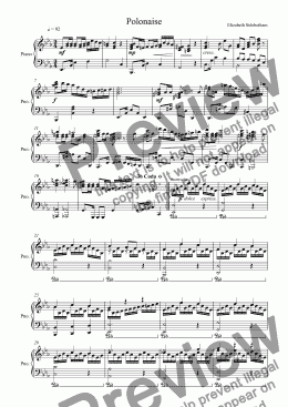 page one of E flat Polonaise