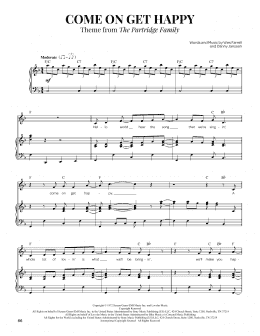 page one of Come On Get Happy (Piano & Vocal)