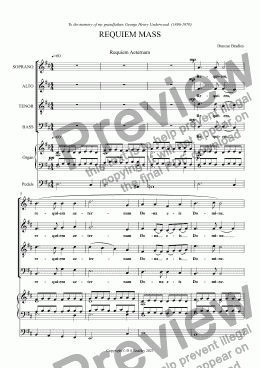 page one of REQUIEM MASS