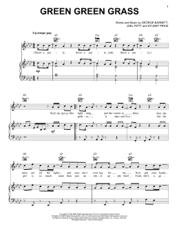 page one of Green Green Grass (Piano, Vocal & Guitar Chords (Right-Hand Melody))