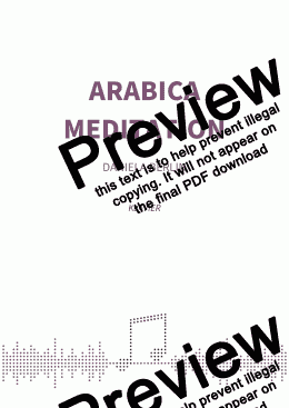 page one of Arabica Meditation