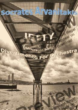 page one of Jetty-Divertimento for orchestra