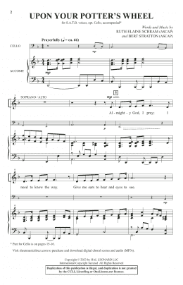 page one of Upon Your Potter's Wheel (SATB Choir)