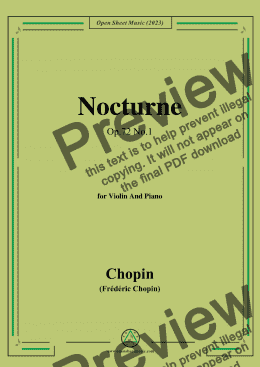 page one of Chopin-Nocturne,Op.72 No.1