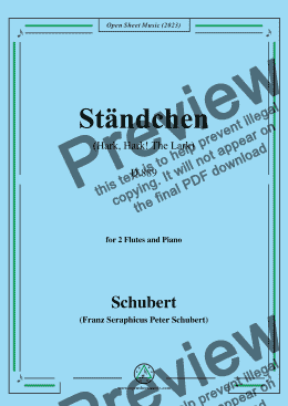 page one of Schubert-Standchen(Hark,Hark!The Lark),D.889