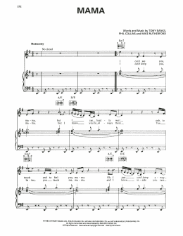 page one of Mama (Piano, Vocal & Guitar Chords (Right-Hand Melody))