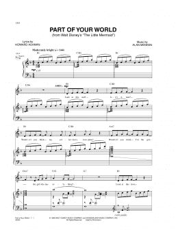 page one of Part Of Your World (from The Little Mermaid) (Piano & Vocal)