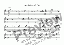 page one of Improvisation No.3  F key