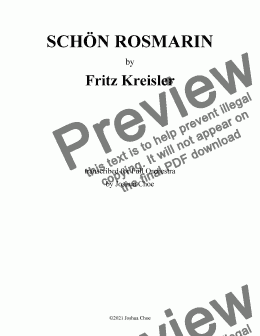 page one of Schön Rosmarin