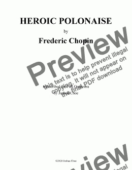 page one of Heroic Polonaise