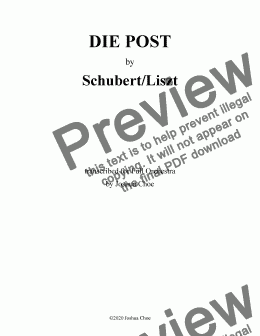 page one of Die Post