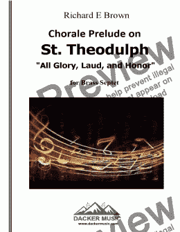 page one of Chorale Prelude on St. Theodulph