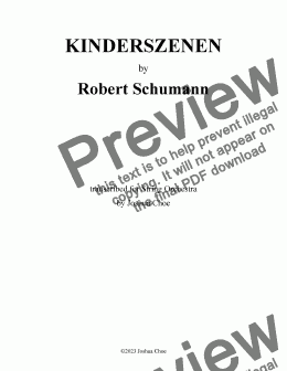 page one of Kinderszenen