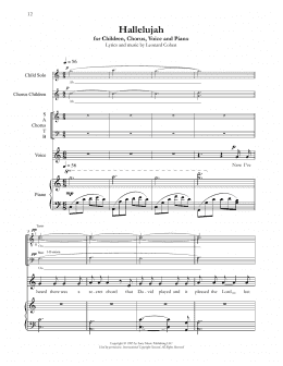 page one of Hallelujah (SATB Choir)