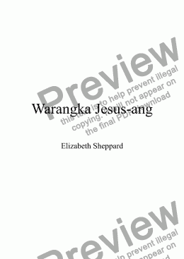 page one of Warangka Jesus-ang