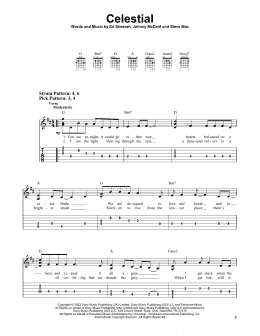 page one of Celestial (Easy Guitar Tab)