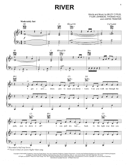 page one of River (Piano, Vocal & Guitar Chords (Right-Hand Melody))