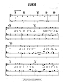 page one of Slide (Piano, Vocal & Guitar Chords (Right-Hand Melody))