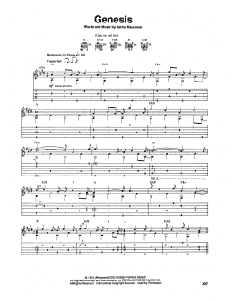 page one of Genesis (Guitar Tab)