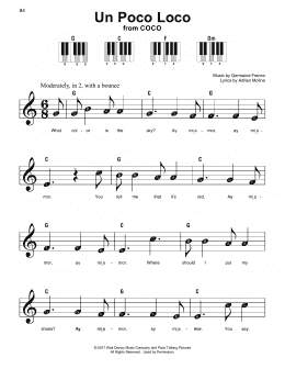 page one of Un Poco Loco (from Coco) (Super Easy Piano)