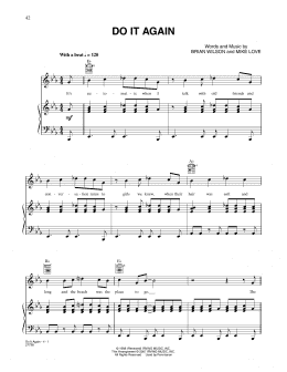 page one of Do It Again (Piano, Vocal & Guitar Chords (Right-Hand Melody))