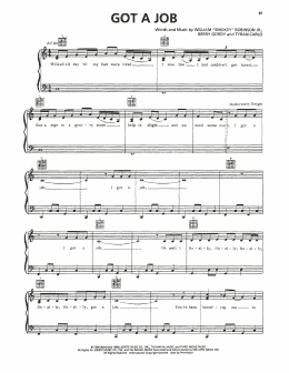 page one of Got A Job (Piano, Vocal & Guitar Chords (Right-Hand Melody))