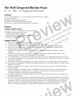 page one of The Well-Tempered Rhythm Piano