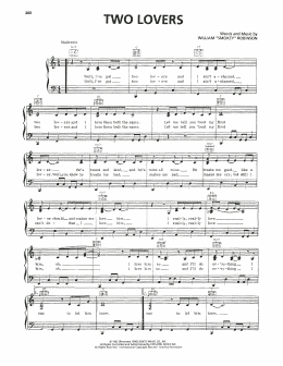 page one of Two Lovers (Piano, Vocal & Guitar Chords (Right-Hand Melody))