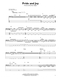 page one of Pride And Joy (Easy Bass Tab)